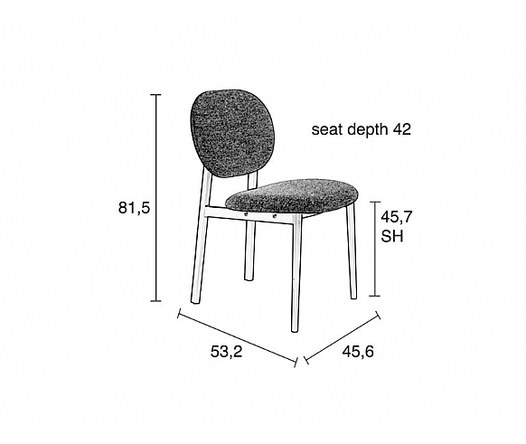 Spike natural chair